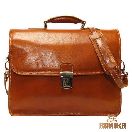 Wholesale Distribution of Real Leather Men's Briefcase
