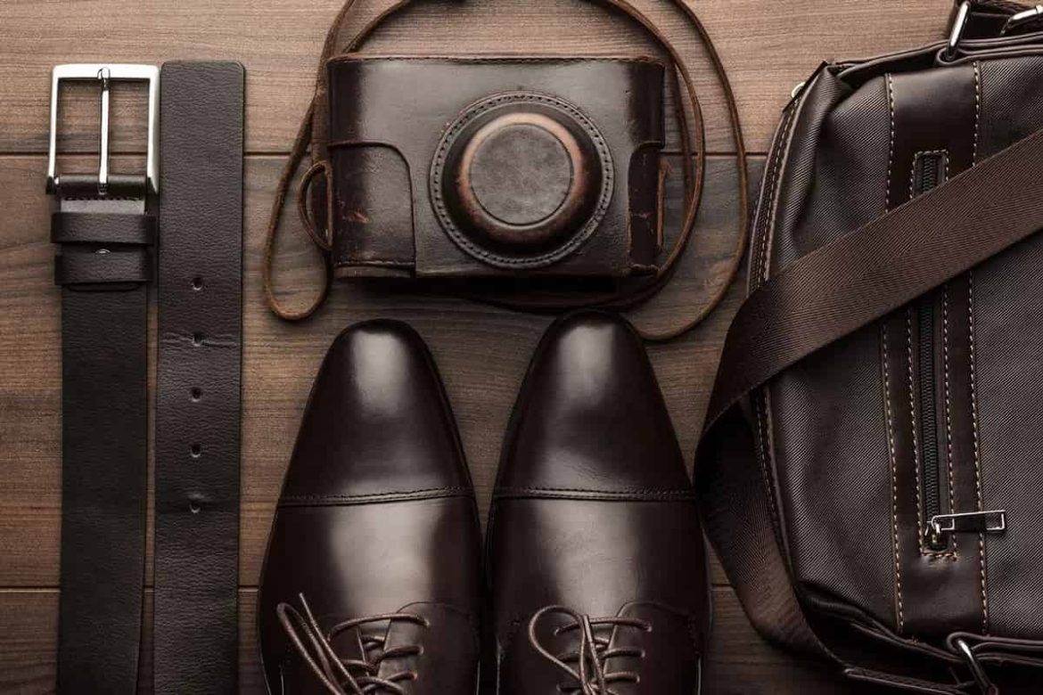 Leather shoes and bags