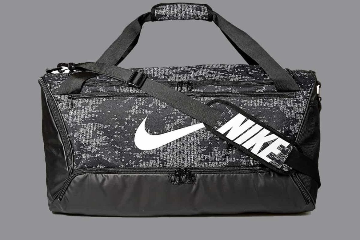 leather nike gym bag