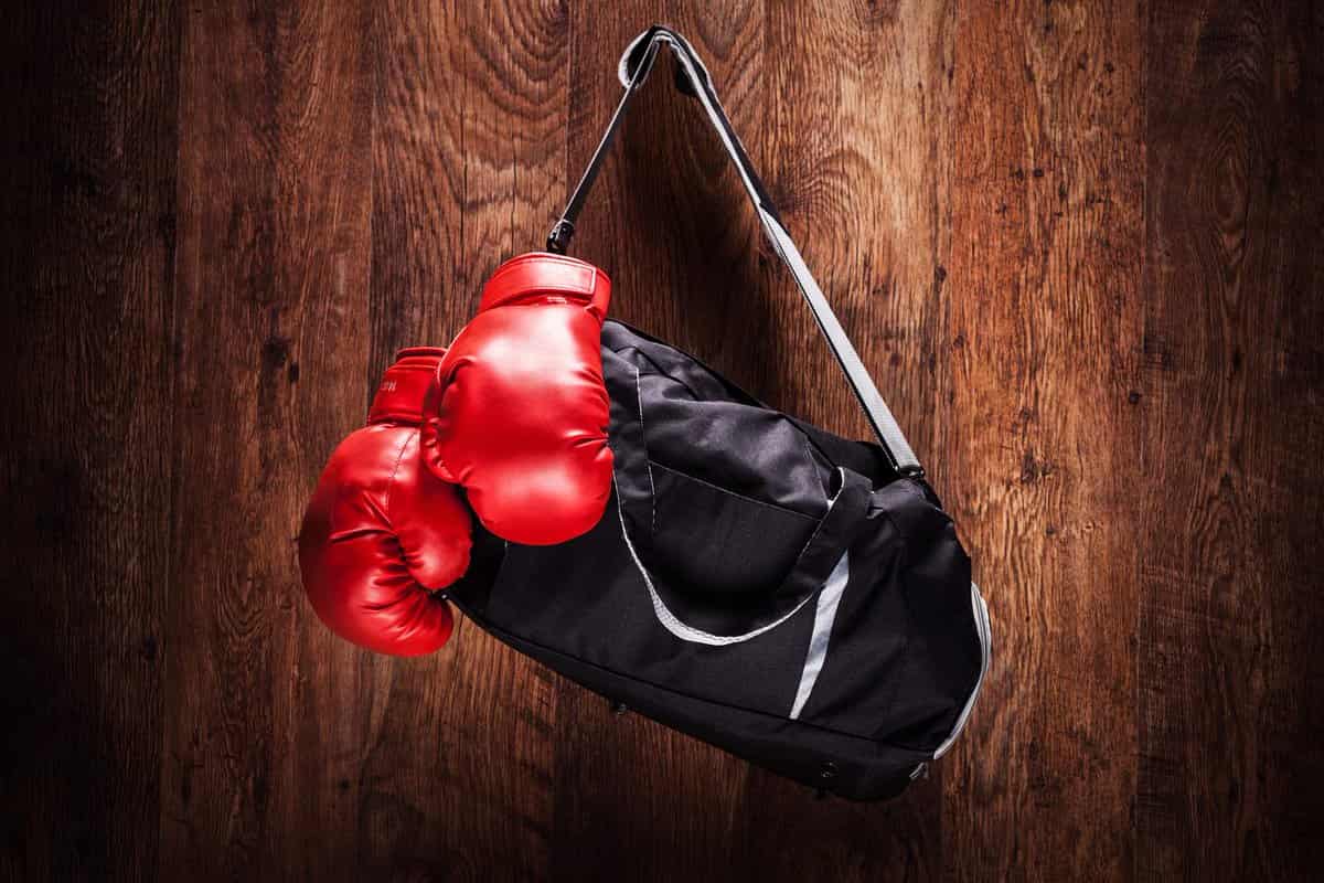  leather boxing gym bag for fashionable athletes 